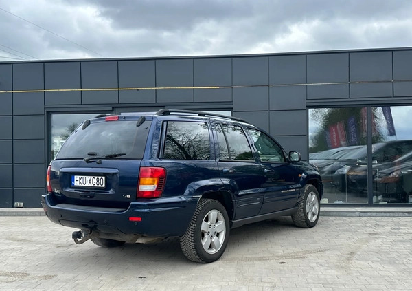 Jeep Grand Cherokee cena 28900 przebieg: 228000, rok produkcji 2004 z Terespol małe 379